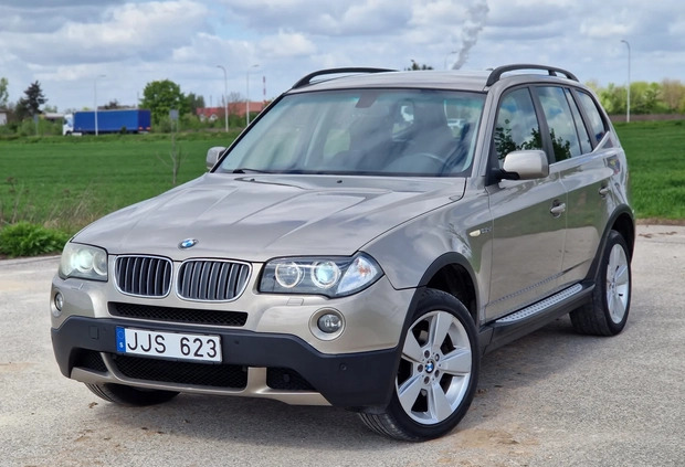 BMW X3 cena 26900 przebieg: 249475, rok produkcji 2007 z Pisz małe 277